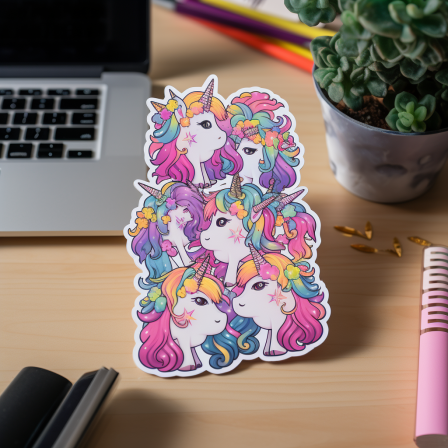 Custom Die-Cut Stickers, Durable Vinyl, Weatherproof and High-Quality